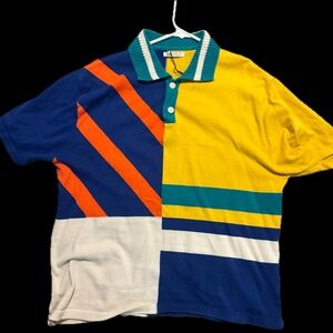 Zara Cross Color Short Sleeve Polo